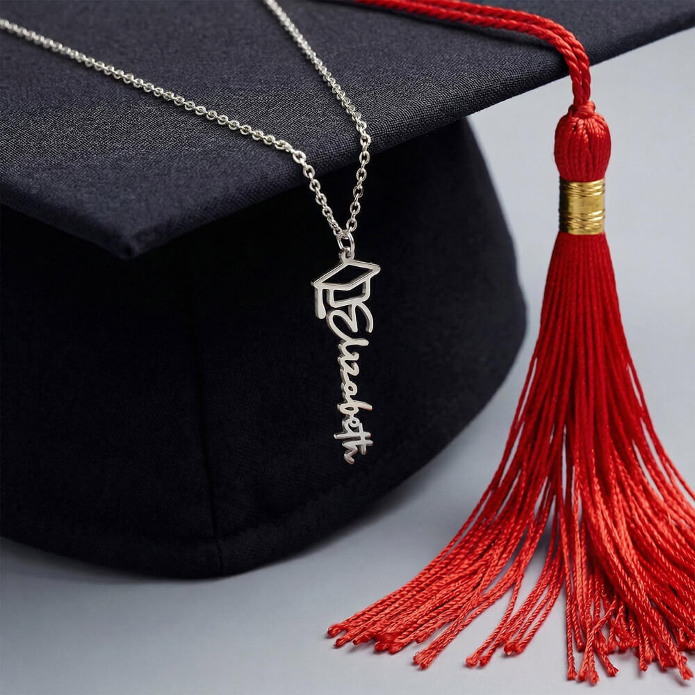 Class of 2025, Graduation Gift, Custom Name Necklace