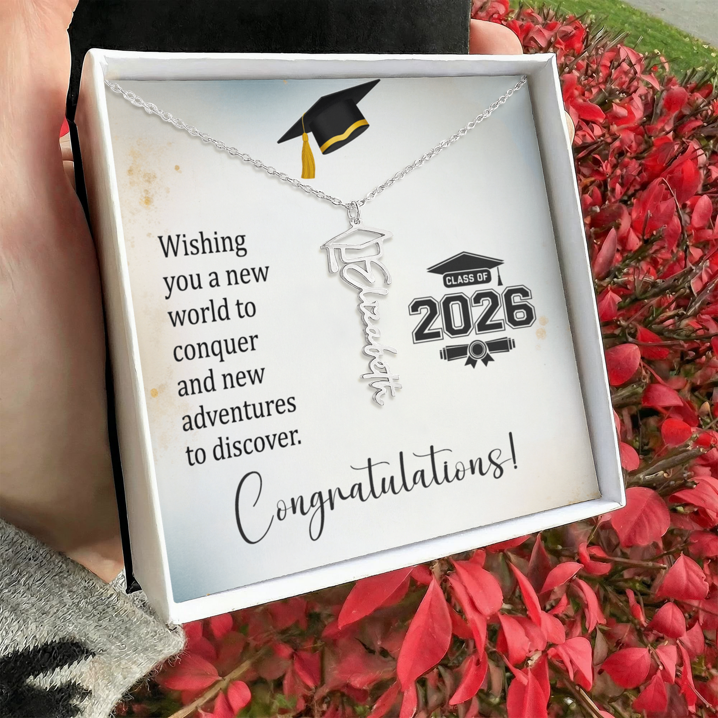 Congratulations Graduate!  Custom Necklace Gift