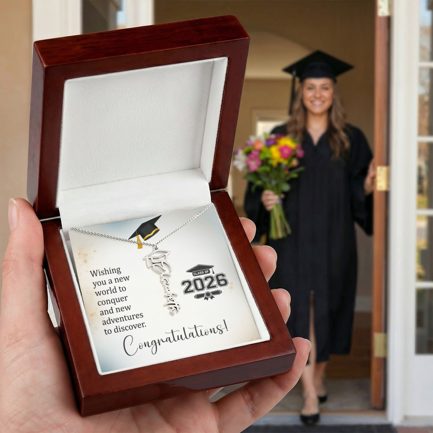 Congratulations Graduate!  Custom Necklace Gift