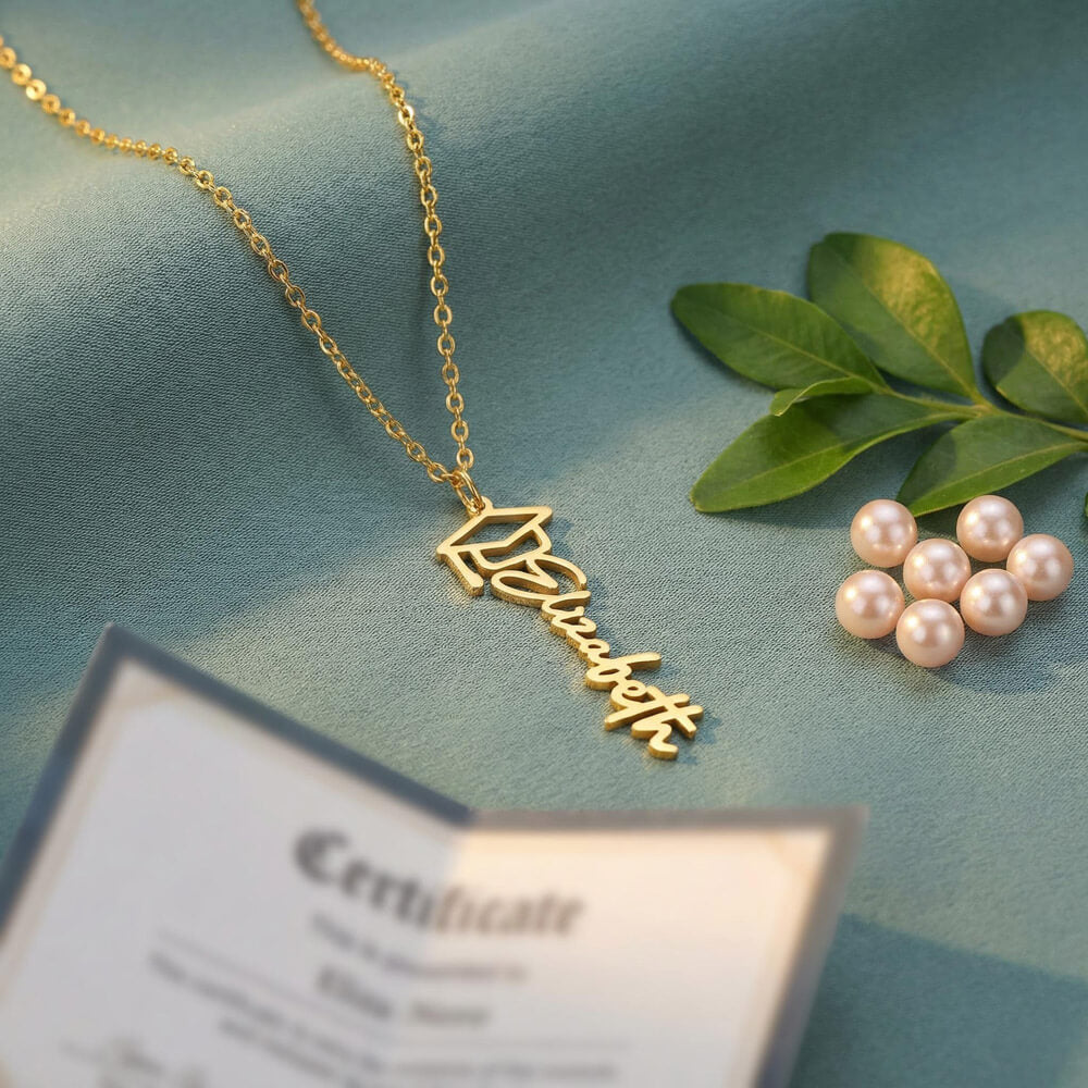 To Our Wonderful Daughter – Personalized Graduation Name Necklace