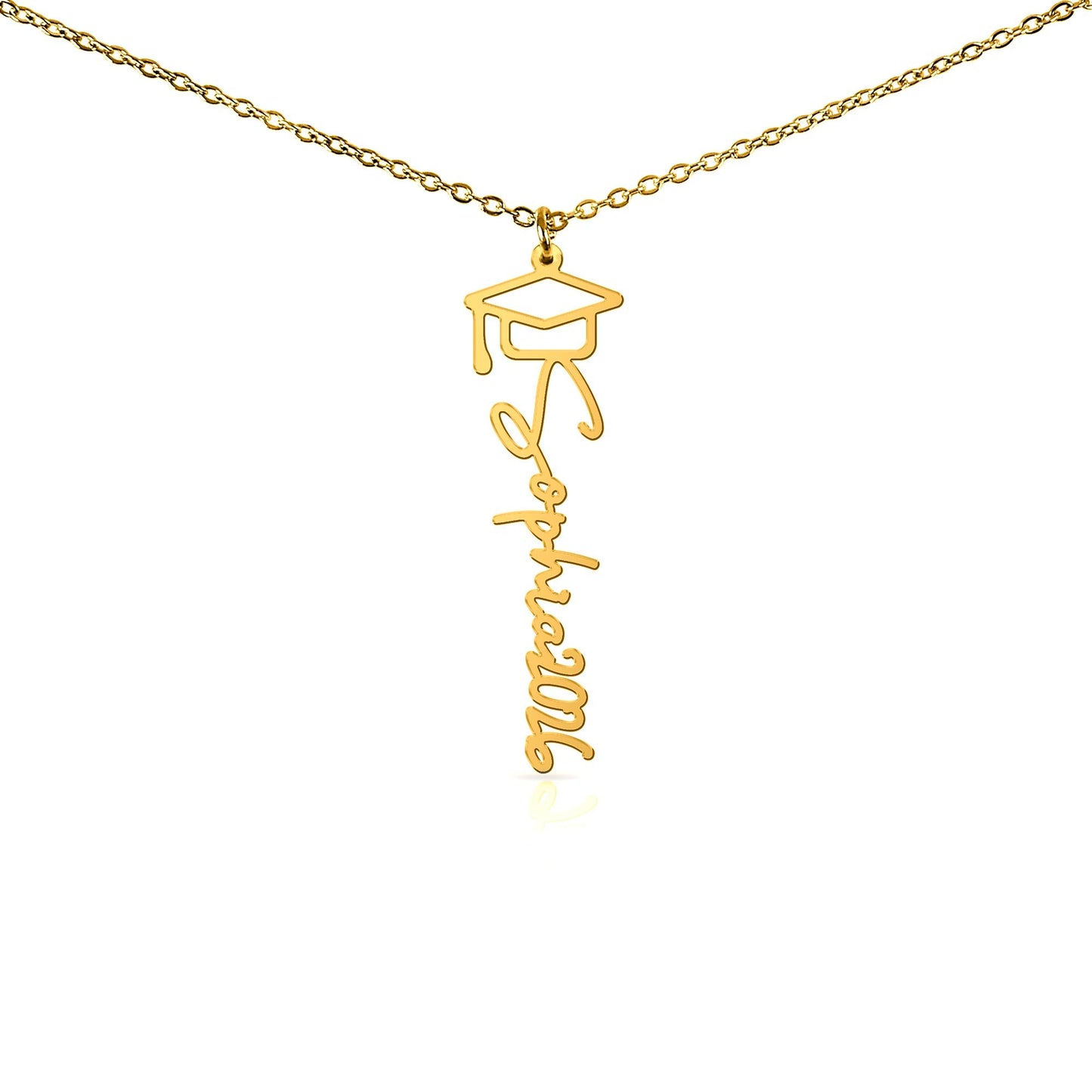 To My Wonderful Goddaughter – Personalized Graduation Name Necklace