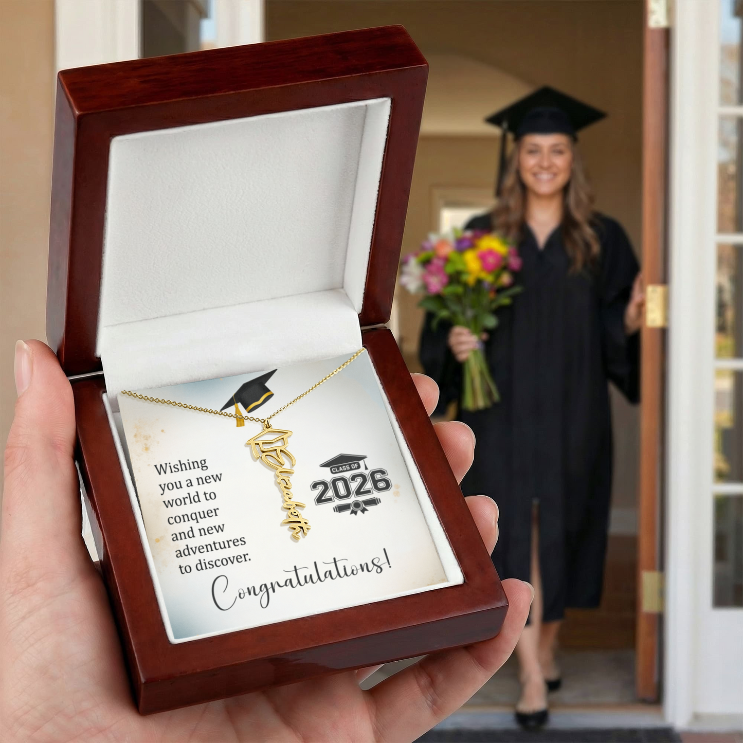 Congratulations Graduate!  Custom Necklace Gift