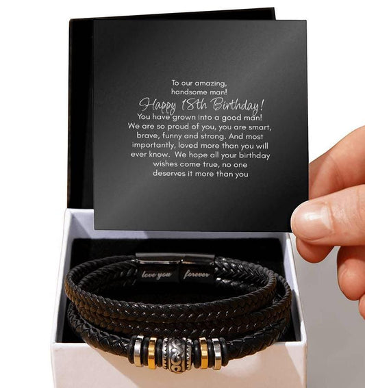 18th Birthday Bracelet, Gift For Him