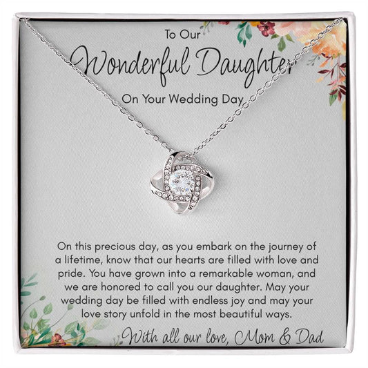 Gift Necklace for Daughter On Wedding Day