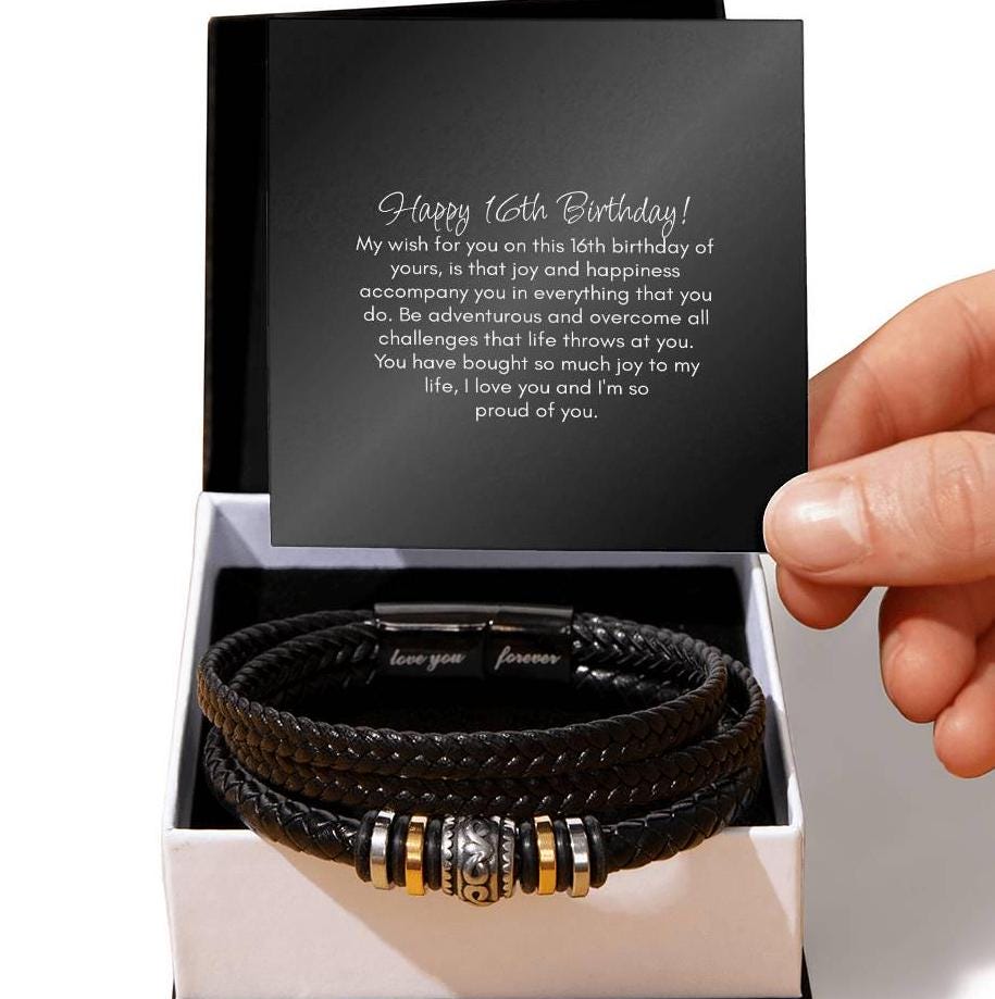 16th Birthday Gift Bracelet For Him