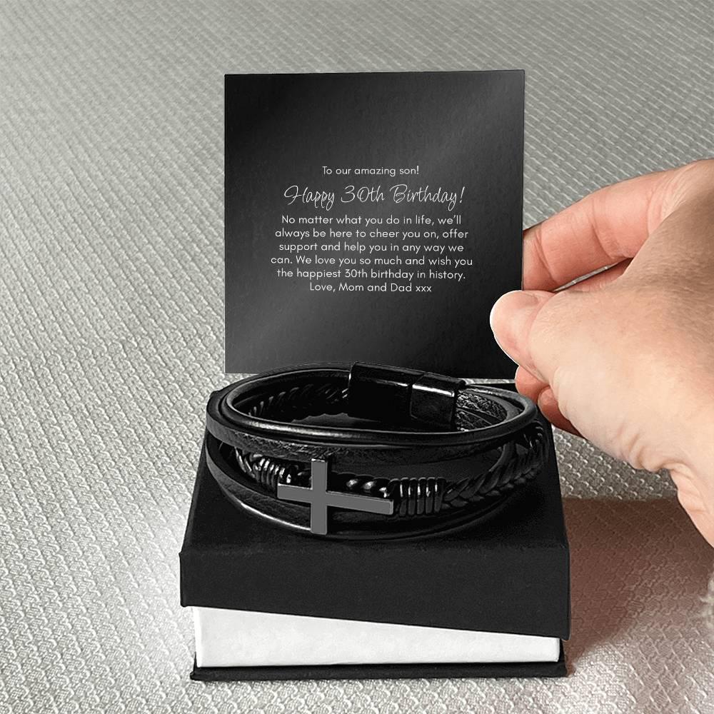 30th Birthday Gift Bracelet for Son