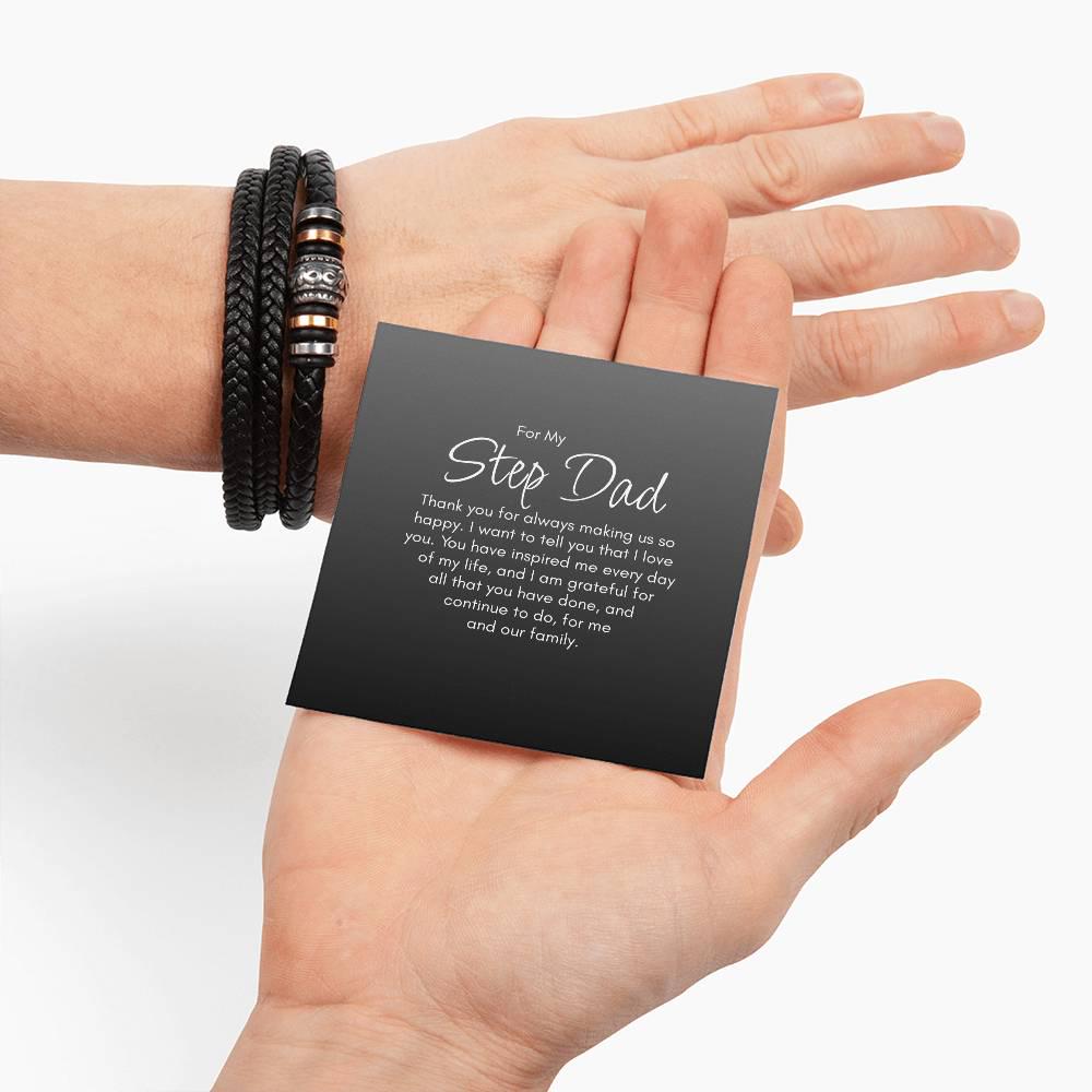 Step Dad Gift Bracelet